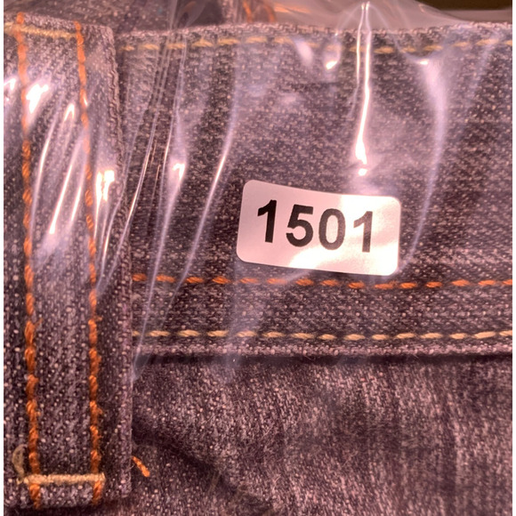 Vintage Y2K Ablanche Mens Jeans 44x34 Dark Wash Gray Baggy Street Workwear - Picture 16 of 16